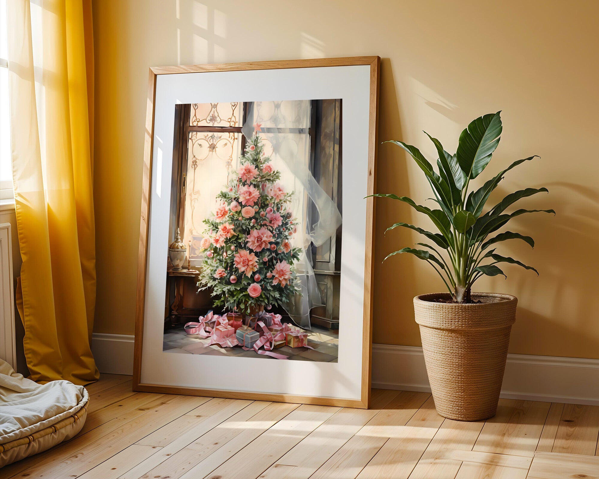 Árbol de Flores Navideño | Cuadro decorativo de Monkey Canvas