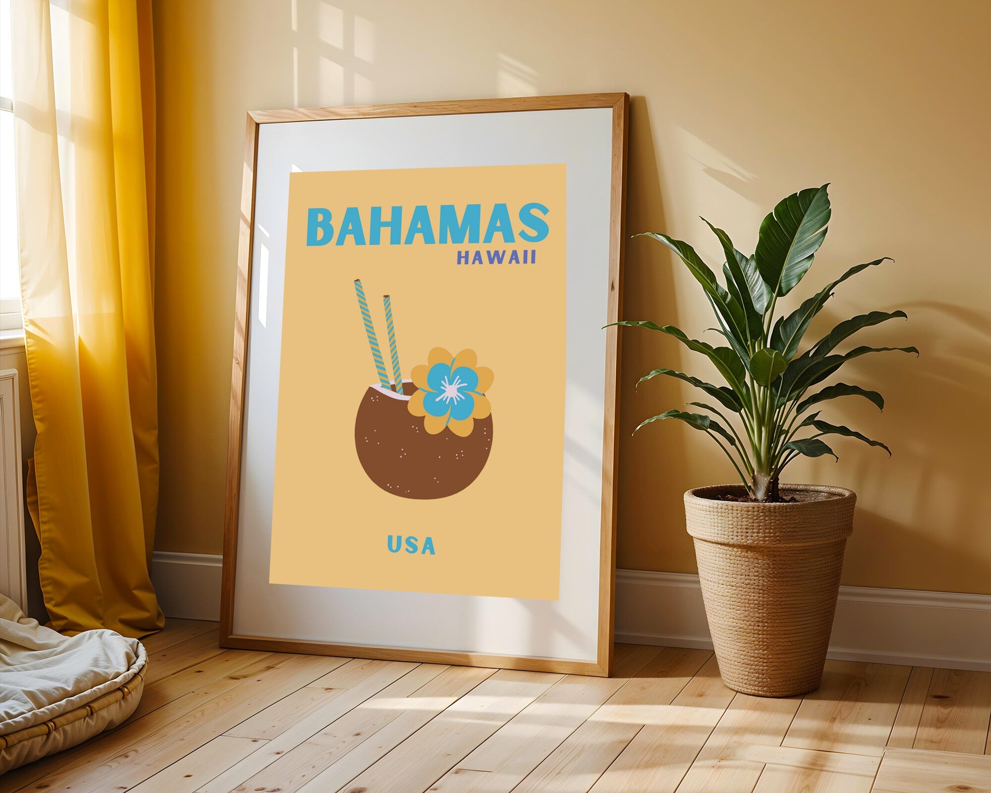 Coco Tropical | Cuadro decorativo de Monkey Canvas