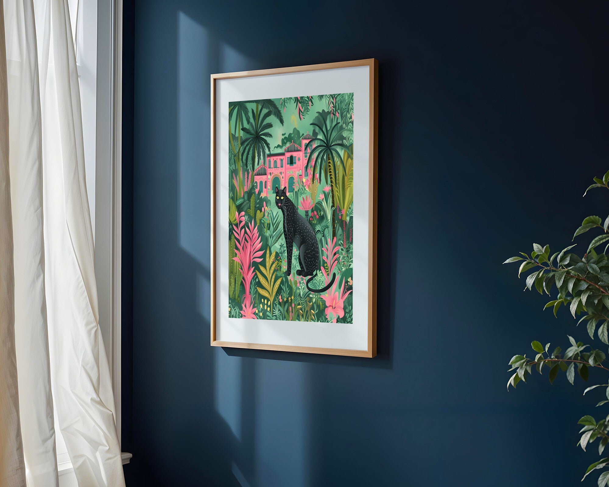 Pantera en la Villa | Cuadro decorativo de Monkey Canvas