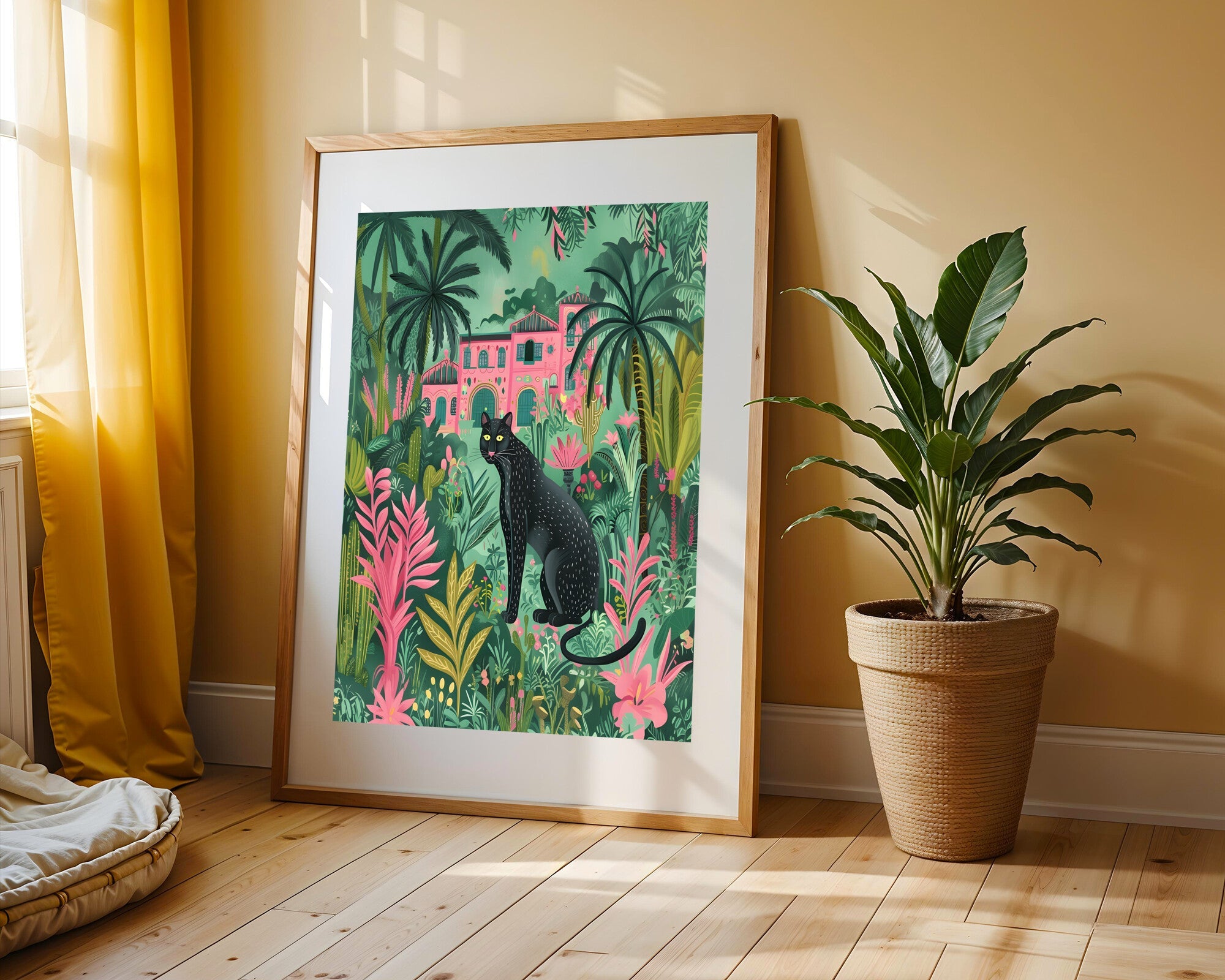 Pantera en la Villa | Cuadro decorativo de Monkey Canvas