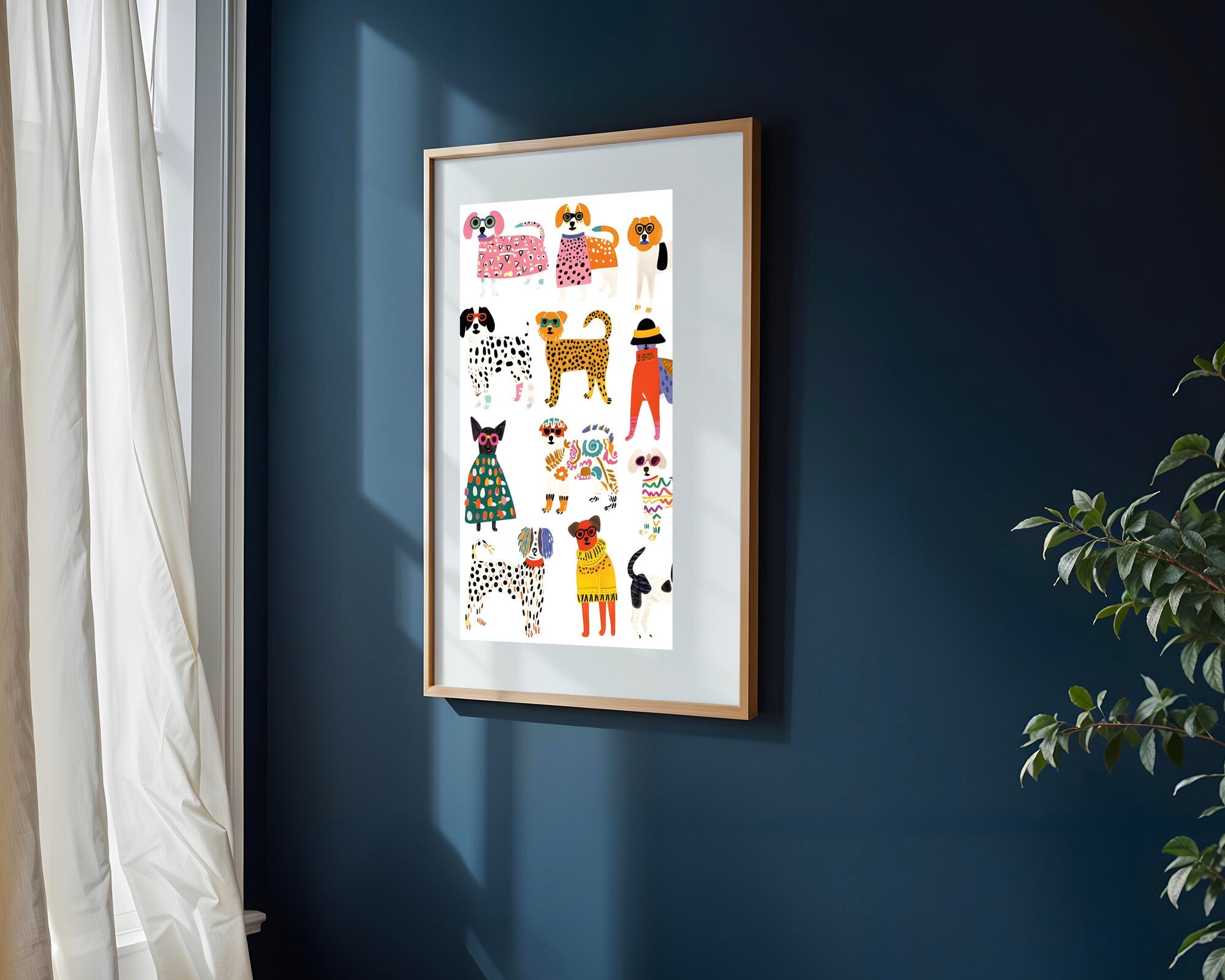 Perritos con Estilo | Cuadro decorativo de Monkey Canvas