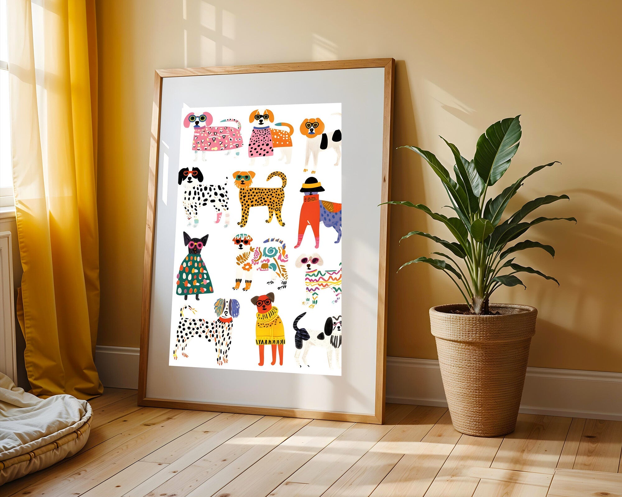 Perritos con Estilo | Cuadro decorativo de Monkey Canvas