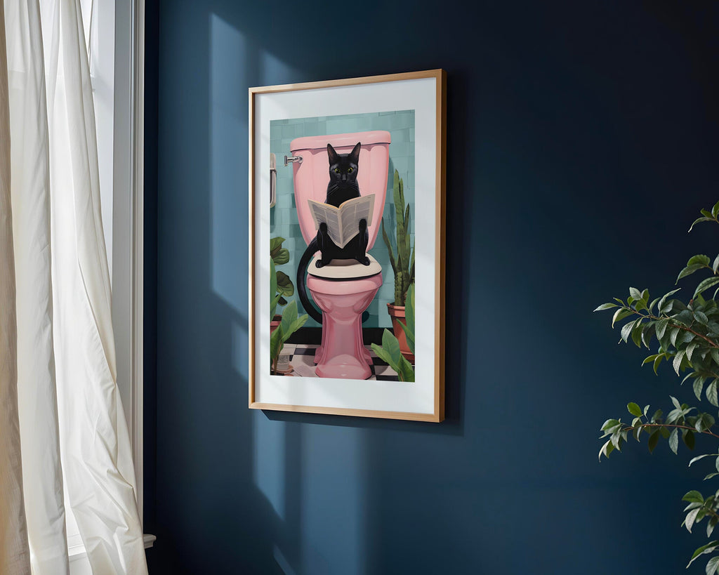 Gato Lector | Cuadro decorativo de Monkey Canvas