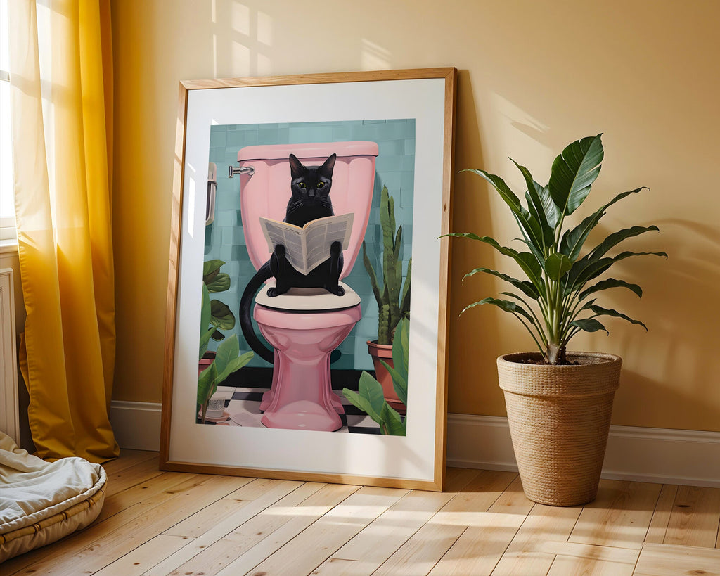 Gato Lector | Cuadro decorativo de Monkey Canvas