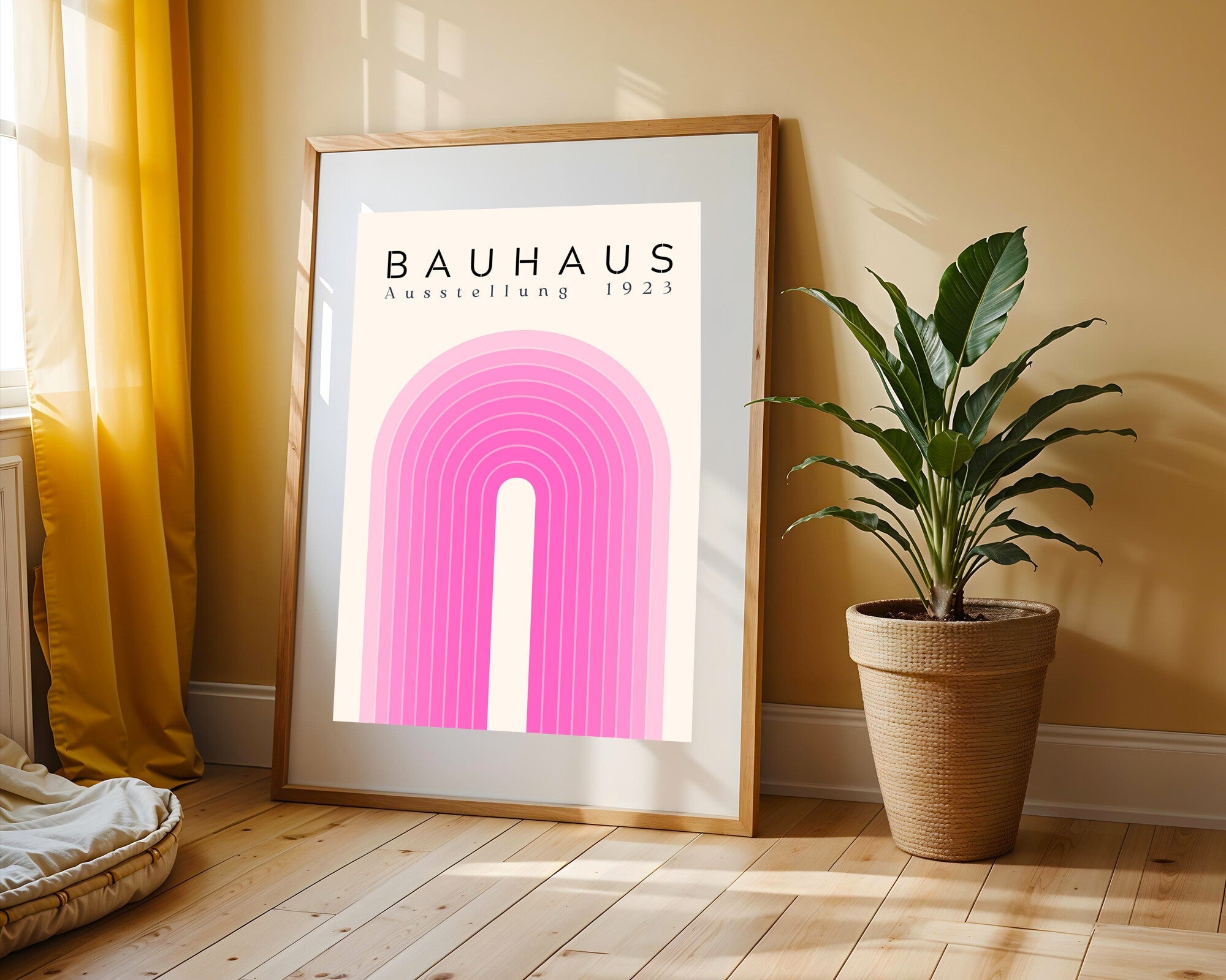 Arco Rosa Bauhaus | Cuadro decorativo de Monkey Canvas
