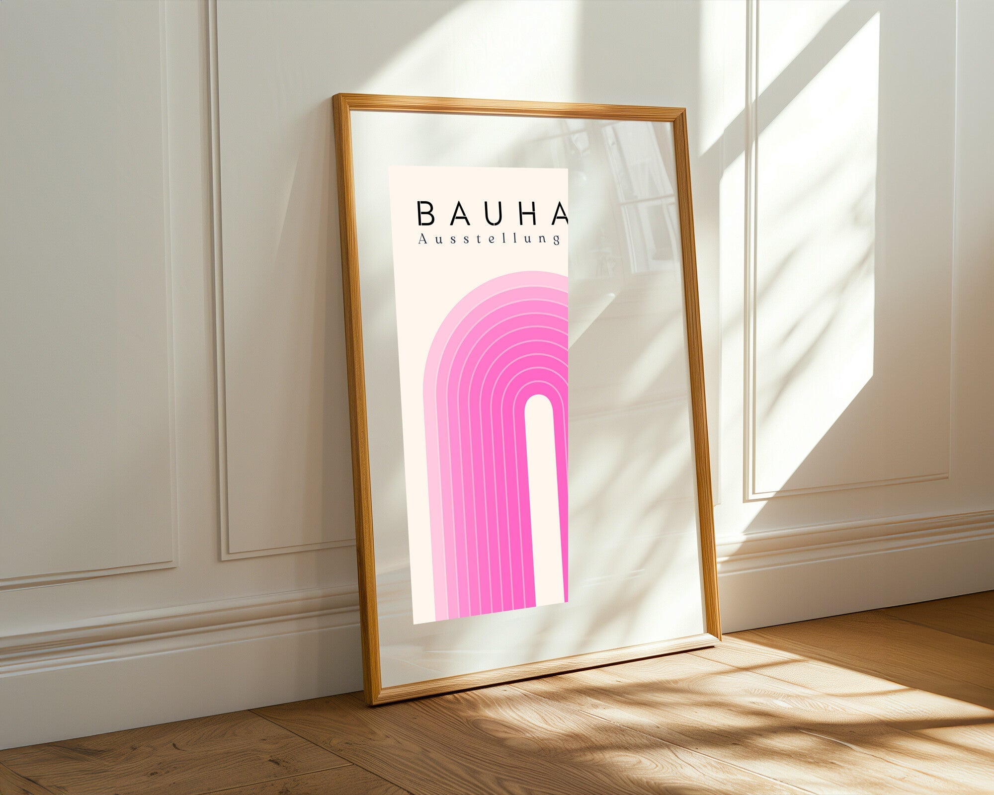 Arco Rosa Bauhaus | Cuadro decorativo de Monkey Canvas