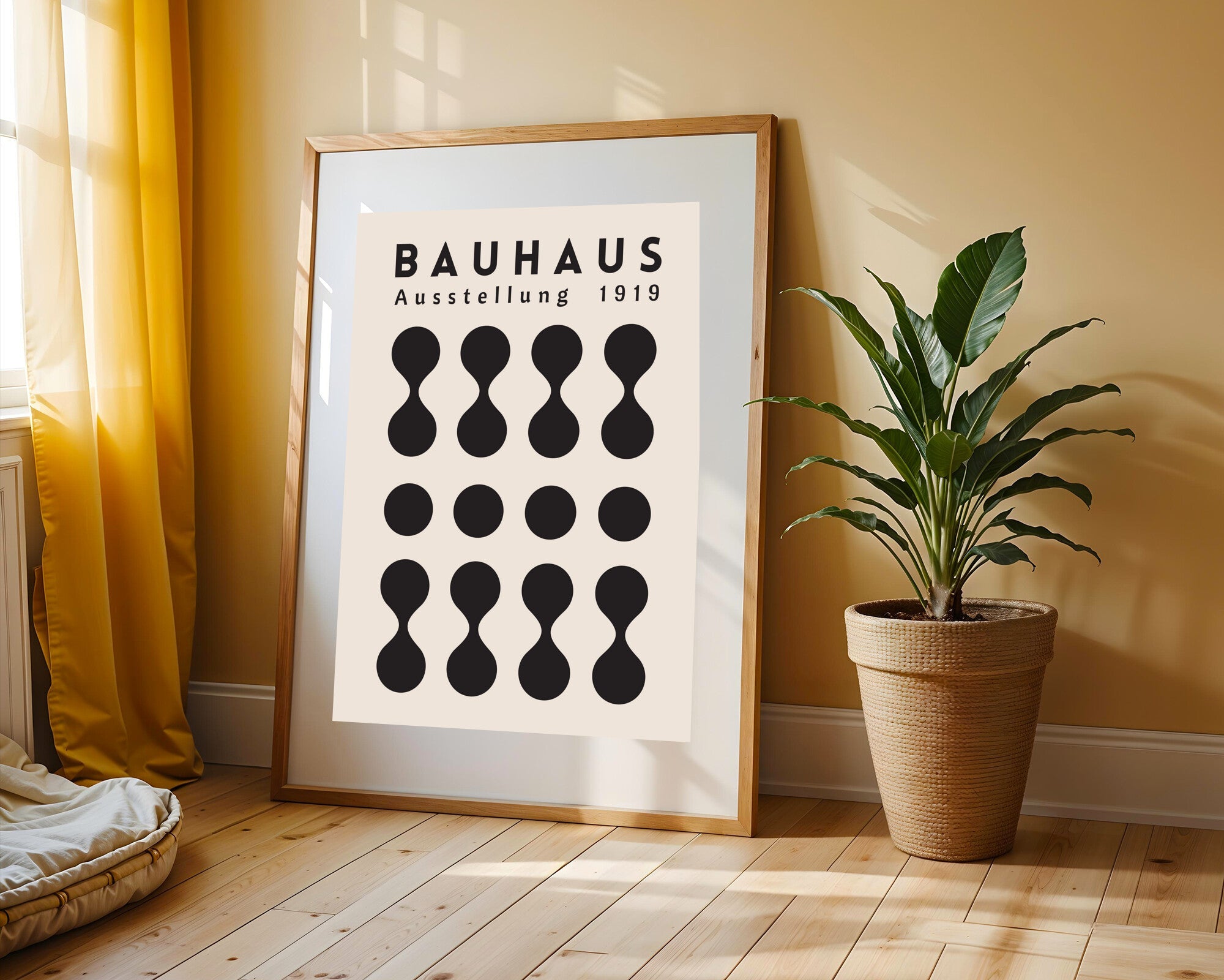 Reloj de Arena Bauhaus | Cuadro decorativo de Monkey Canvas