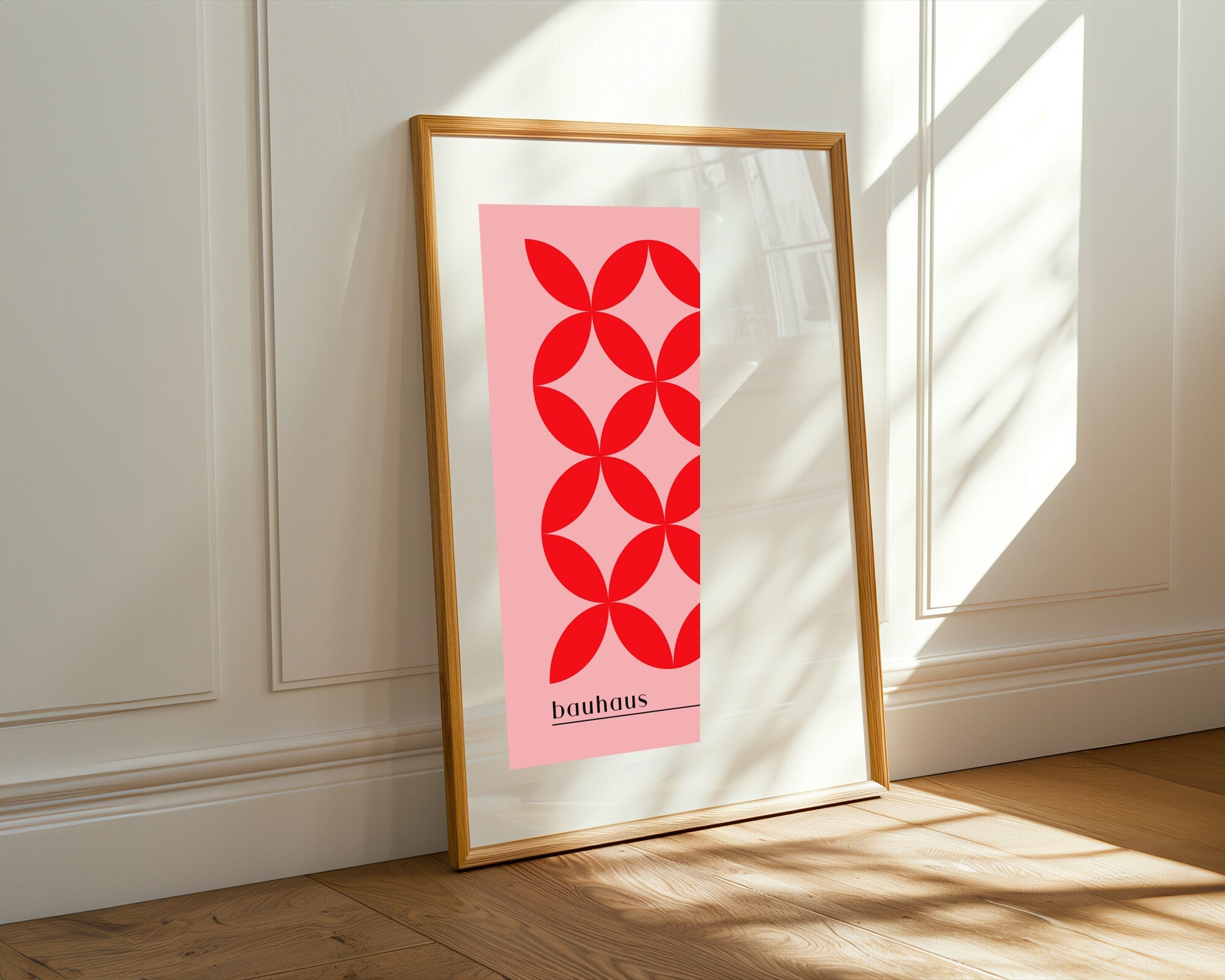 Pétalos Rojos Bauhaus | Cuadro decorativo de Monkey Canvas