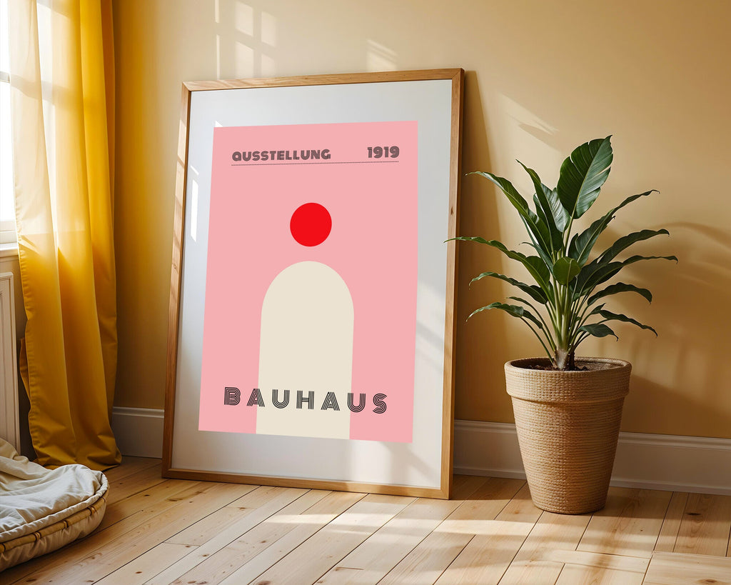 Sol Rojo Bauhaus | Cuadro decorativo de Monkey Canvas