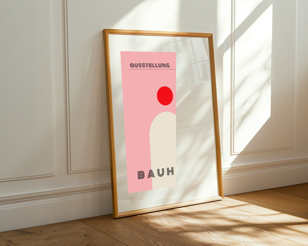 Sol Rojo Bauhaus | Cuadro decorativo de Monkey Canvas