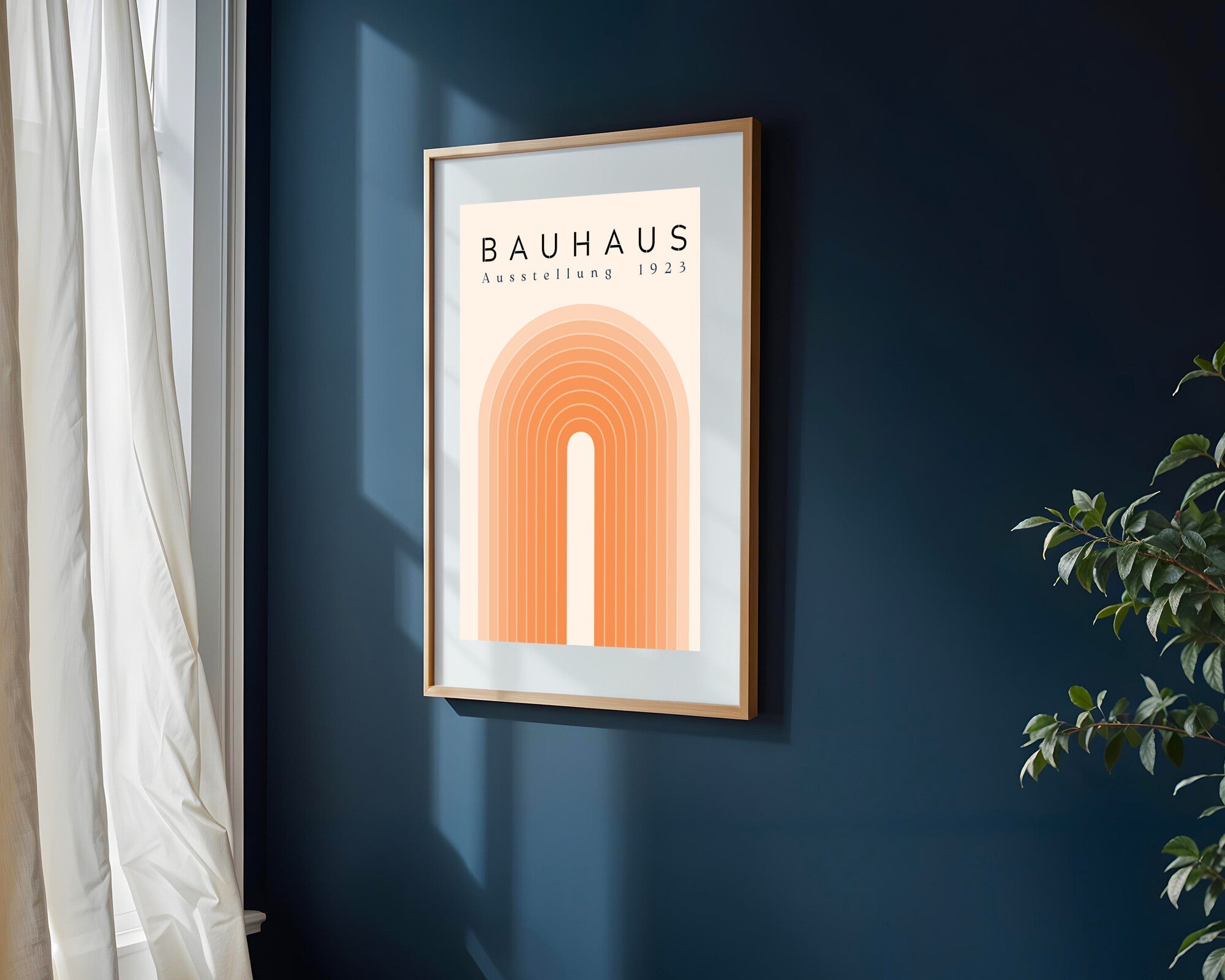 Arco Naranja Bauhaus | Cuadro decorativo de Monkey Canvas