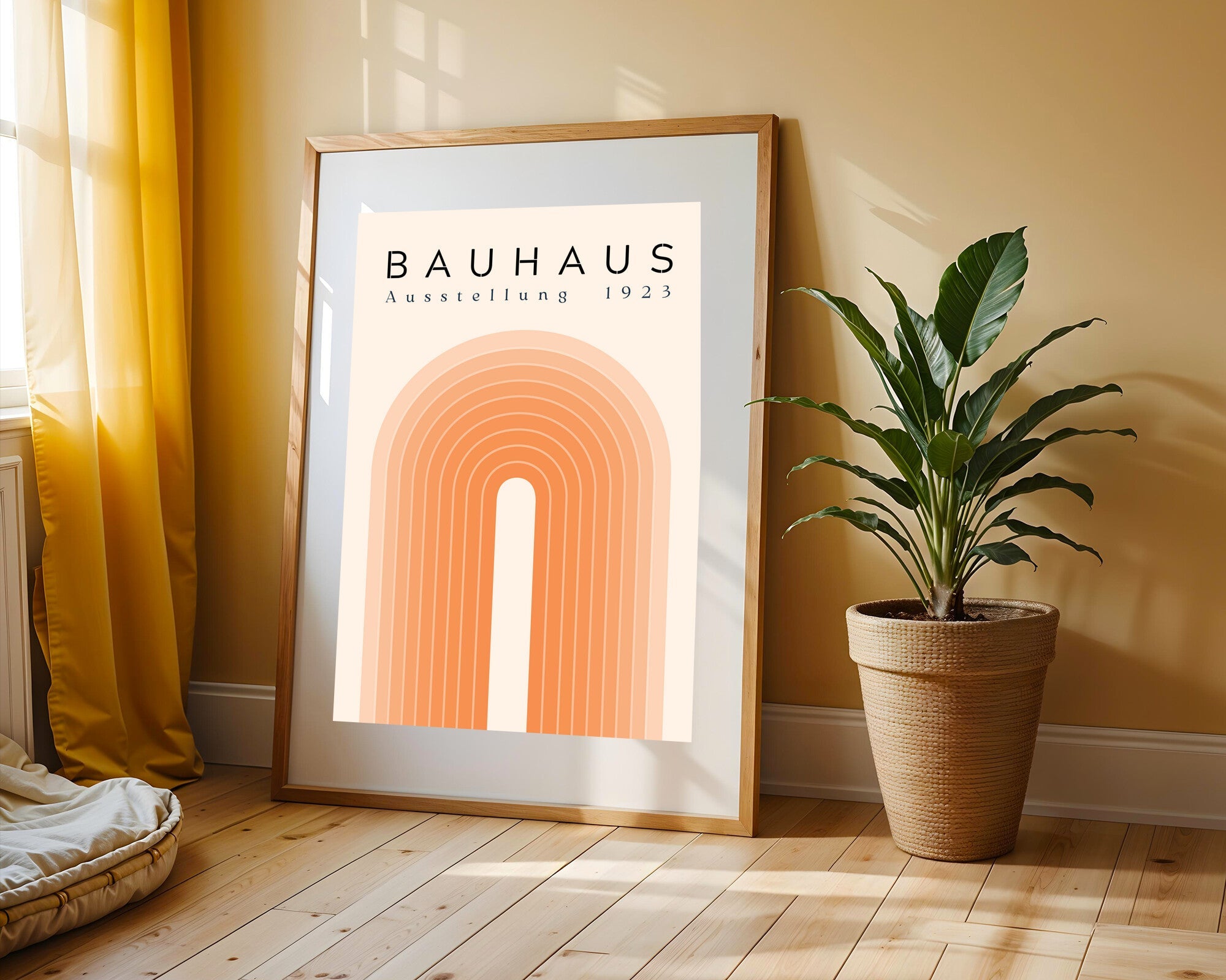 Arco Naranja Bauhaus | Cuadro decorativo de Monkey Canvas