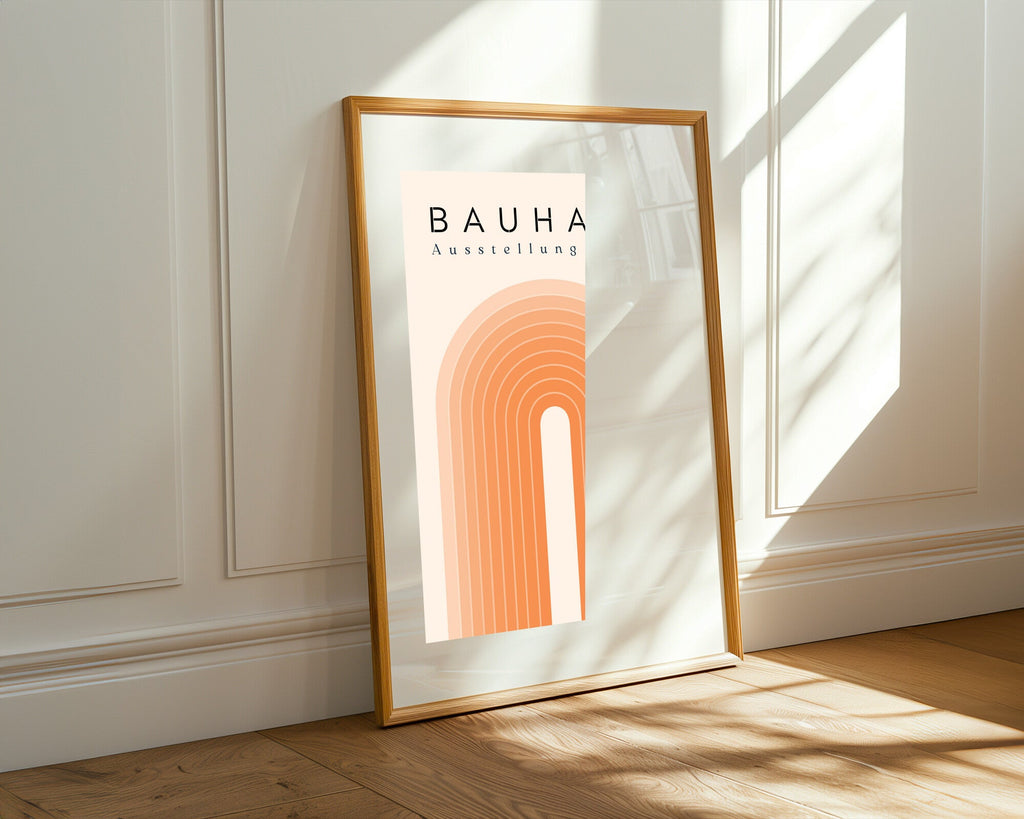 Arco Naranja Bauhaus | Cuadro decorativo de Monkey Canvas