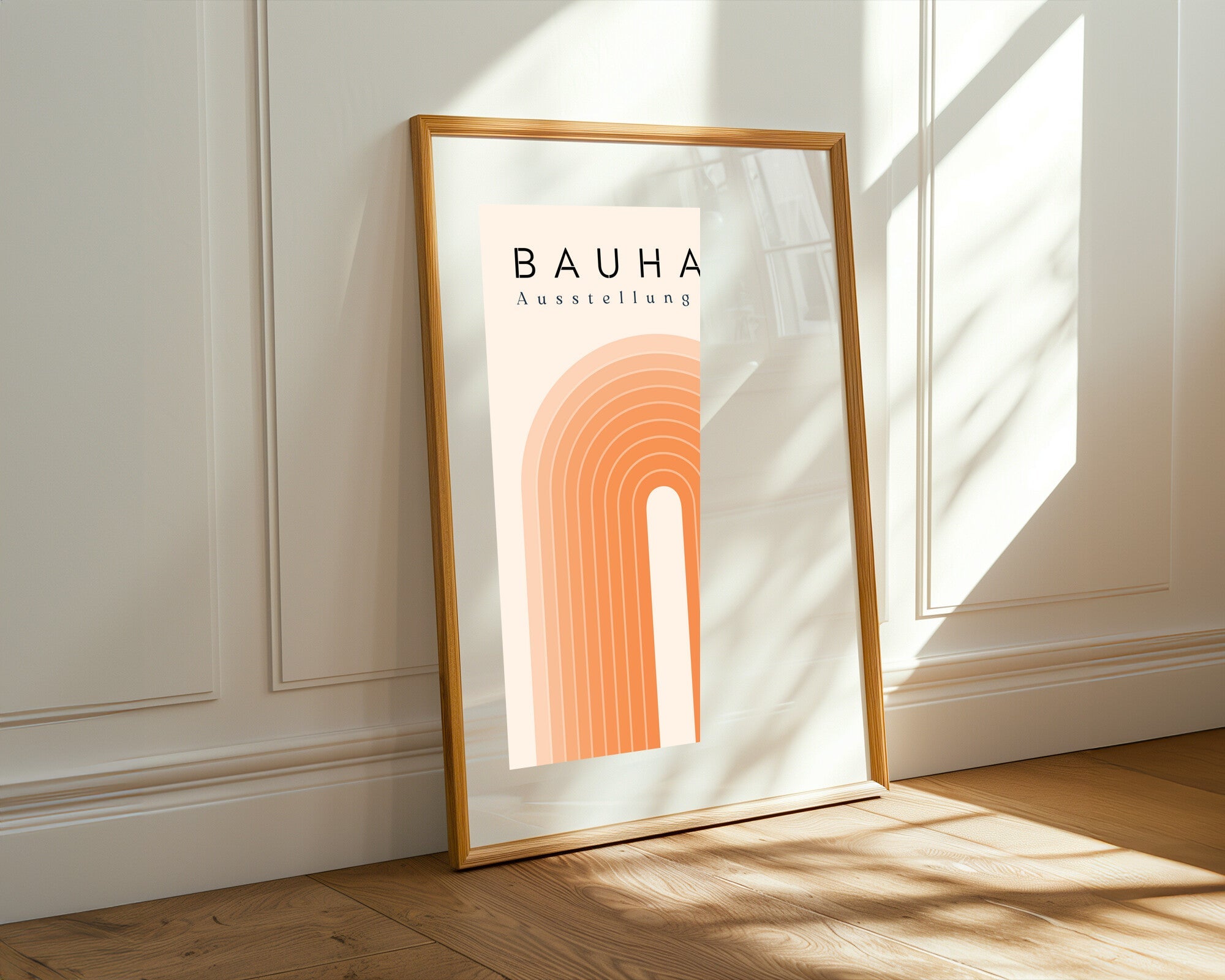 Arco Naranja Bauhaus | Cuadro decorativo de Monkey Canvas