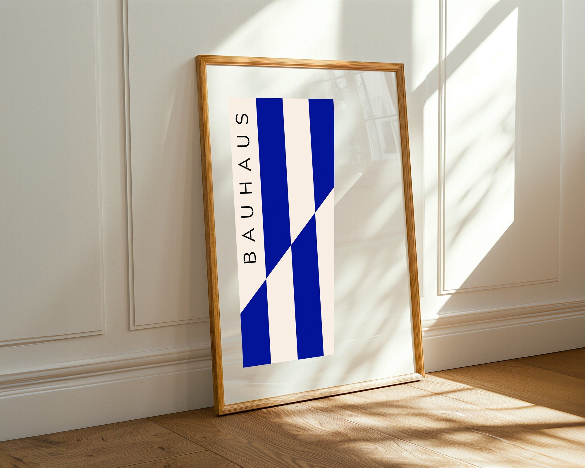 Rayas Azules Bauhaus | Cuadro decorativo de Monkey Canvas