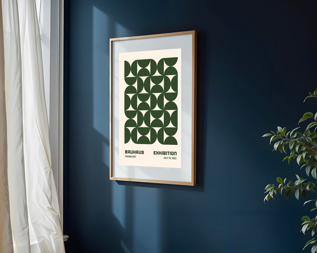 Geometría Verde Bosque | Cuadro decorativo de Monkey Canvas
