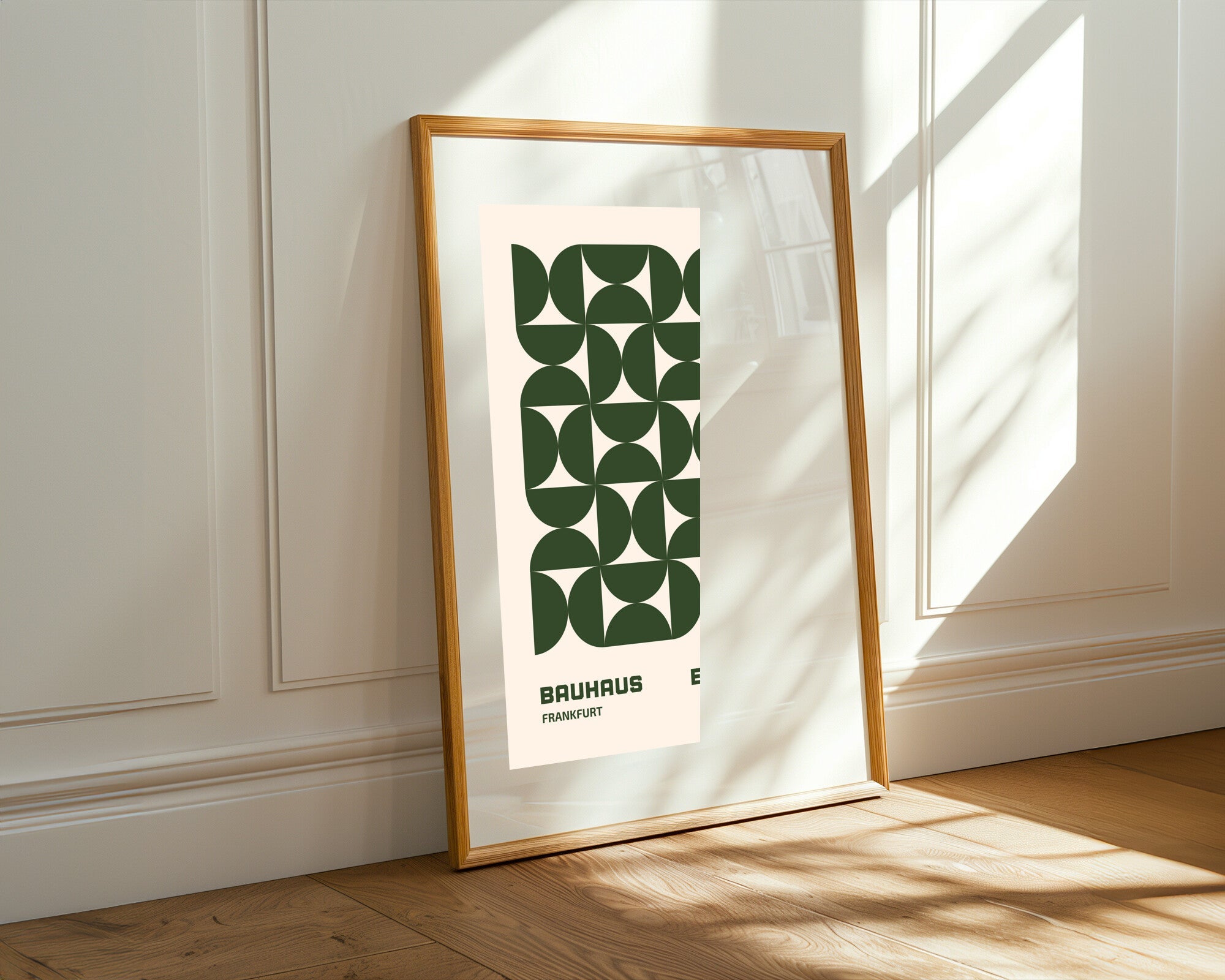 Geometría Verde Bosque | Cuadro decorativo de Monkey Canvas