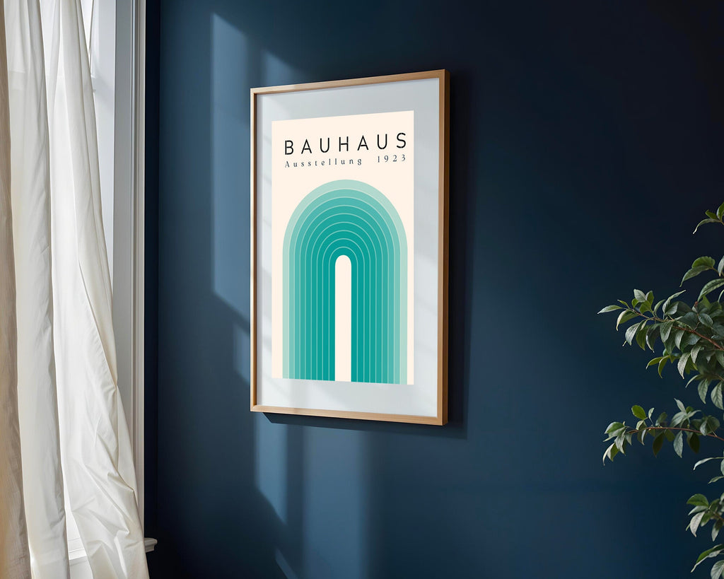 Arco Turquesa Bauhaus | Cuadro decorativo de Monkey Canvas