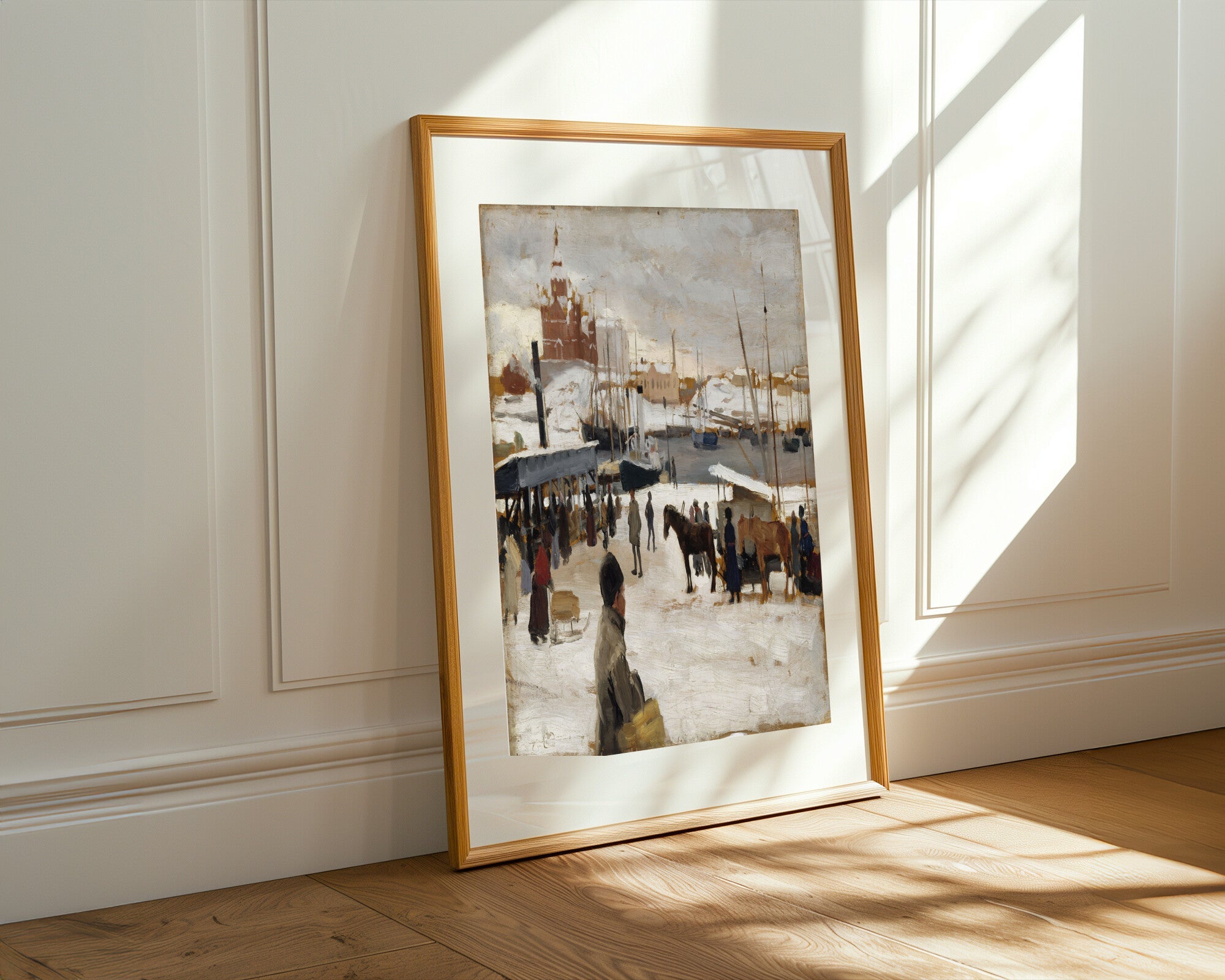 Puerto de Invierno | Cuadro decorativo de Monkey Canvas