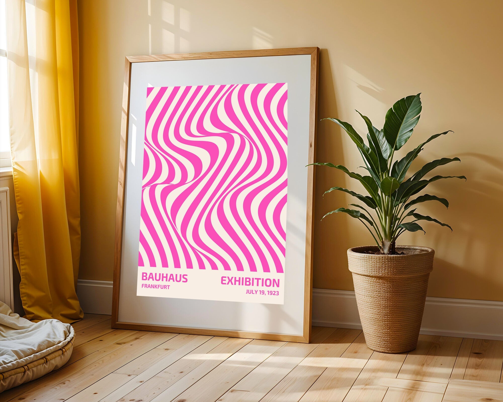 Ondas Fucsia | Cuadro decorativo de Monkey Canvas