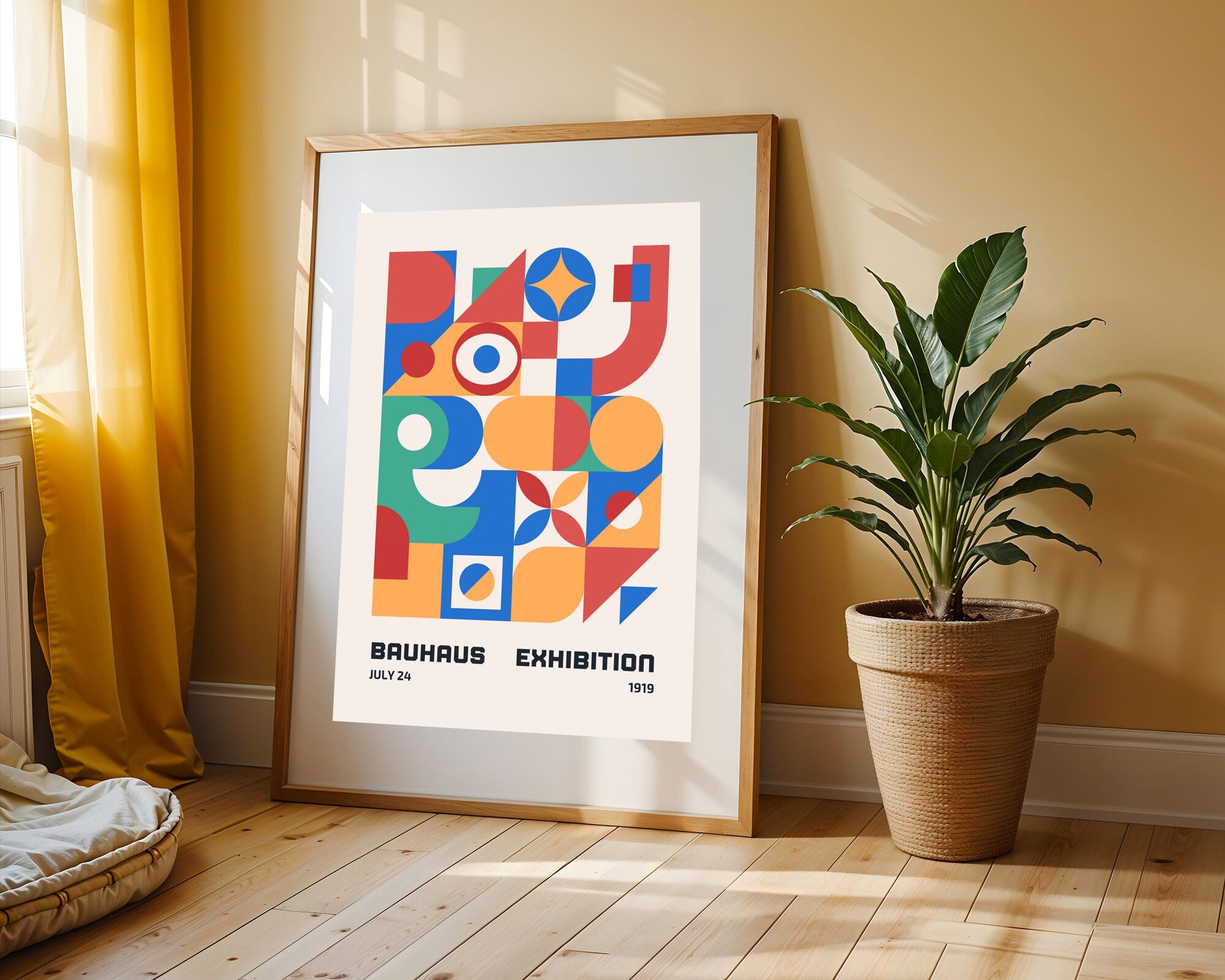 Collage Geométrico Bauhaus | Cuadro decorativo de Monkey Canvas