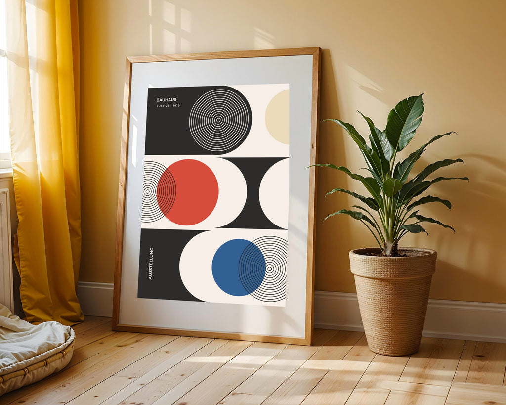 Círculos Multicolor Bauhaus | Cuadro decorativo de Monkey Canvas