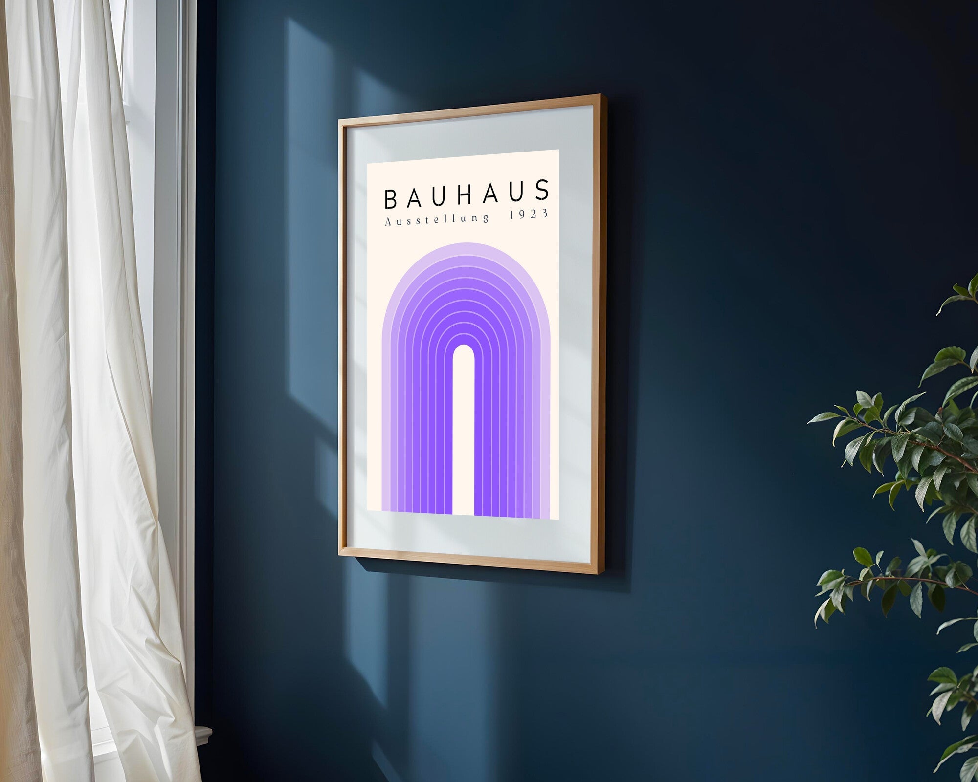 Arco Violeta Bauhaus | Cuadro decorativo de Monkey Canvas