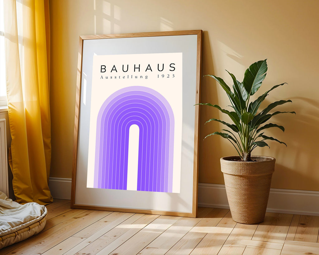 Arco Violeta Bauhaus | Cuadro decorativo de Monkey Canvas