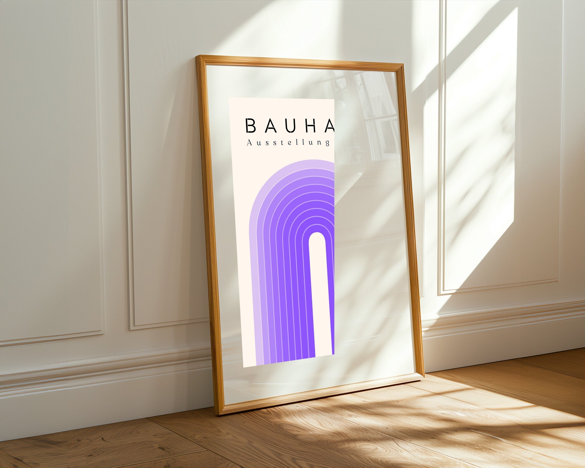 Arco Violeta Bauhaus | Cuadro decorativo de Monkey Canvas