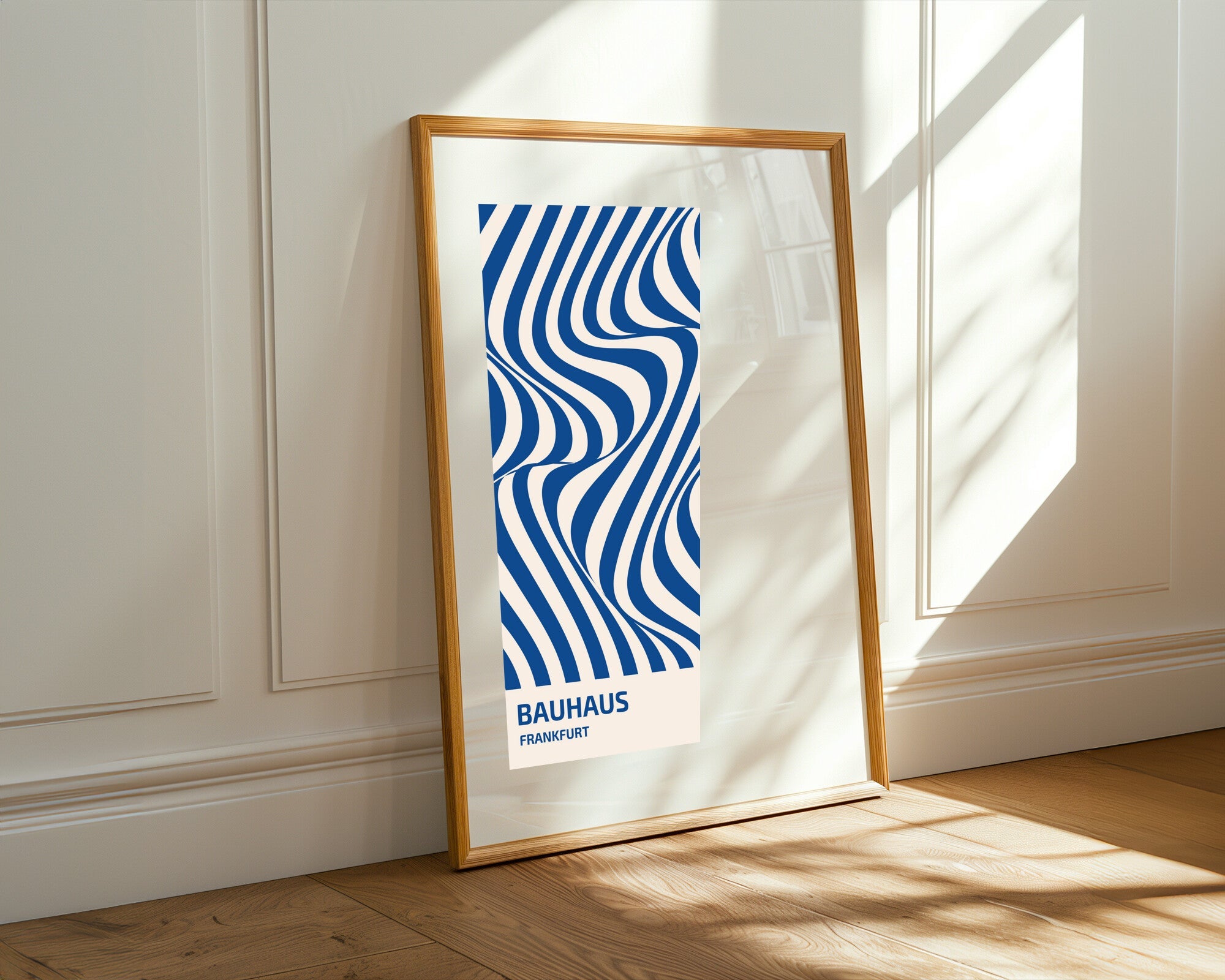 Ondas Azules Bauhaus | Cuadro decorativo de Monkey Canvas