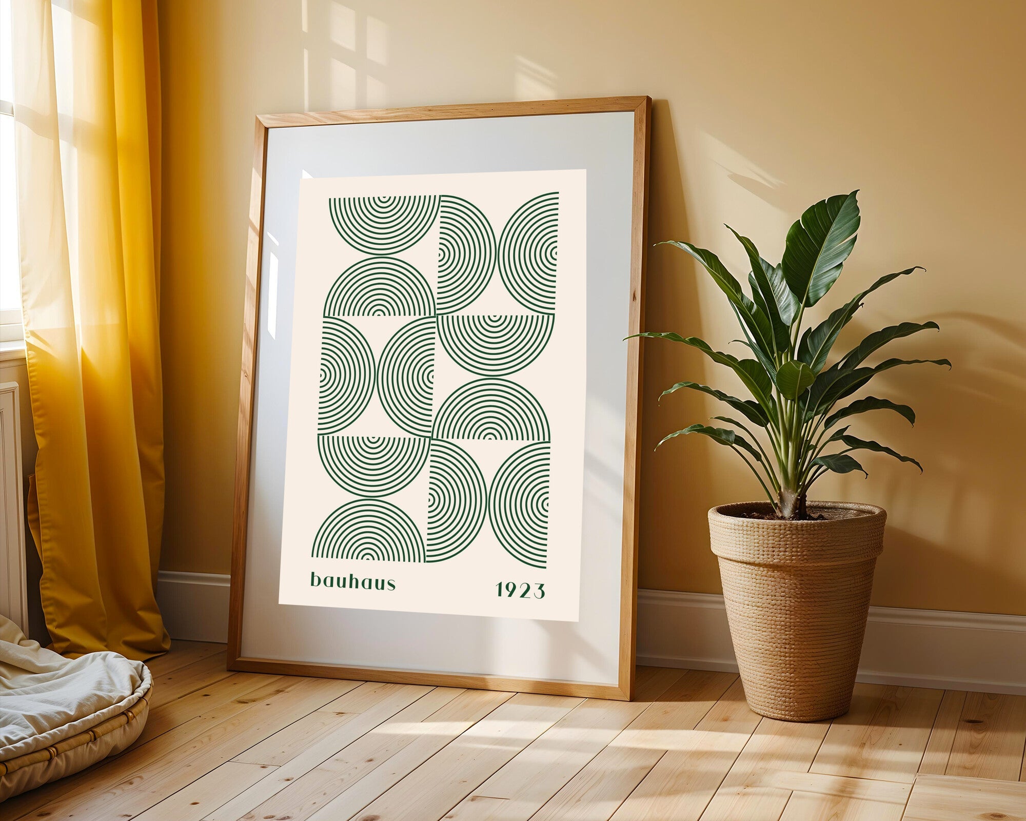 Arcos Verdes Concéntricos | Cuadro decorativo de Monkey Canvas