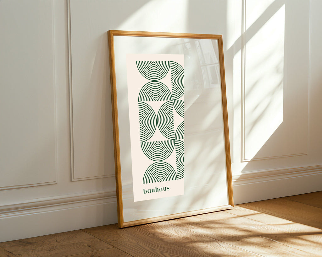 Arcos Verdes Concéntricos | Cuadro decorativo de Monkey Canvas