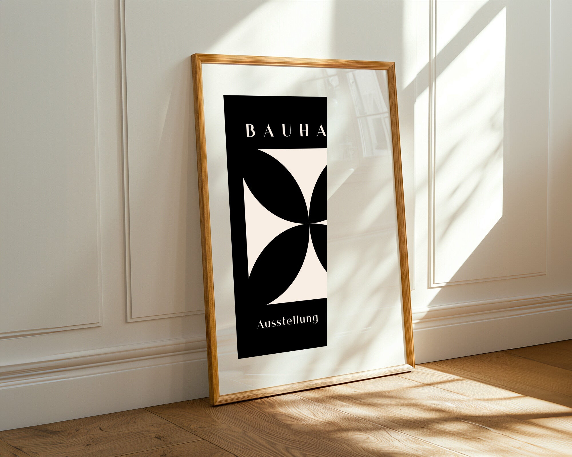Bauhaus Cruz Floral | Cuadro decorativo de Monkey Canvas