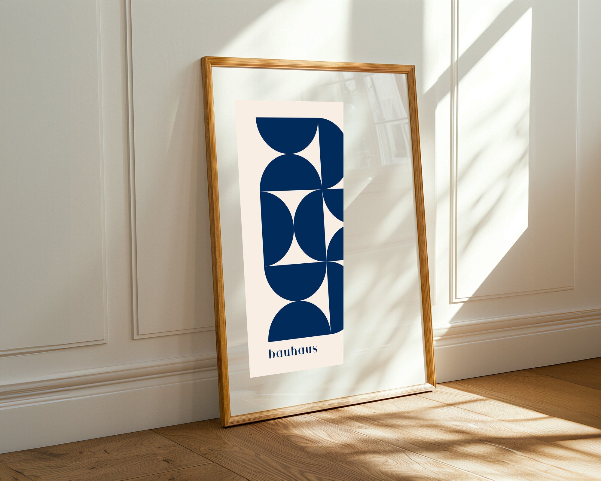 Bauhaus Azul Geométrico | Cuadro decorativo de Monkey Canvas