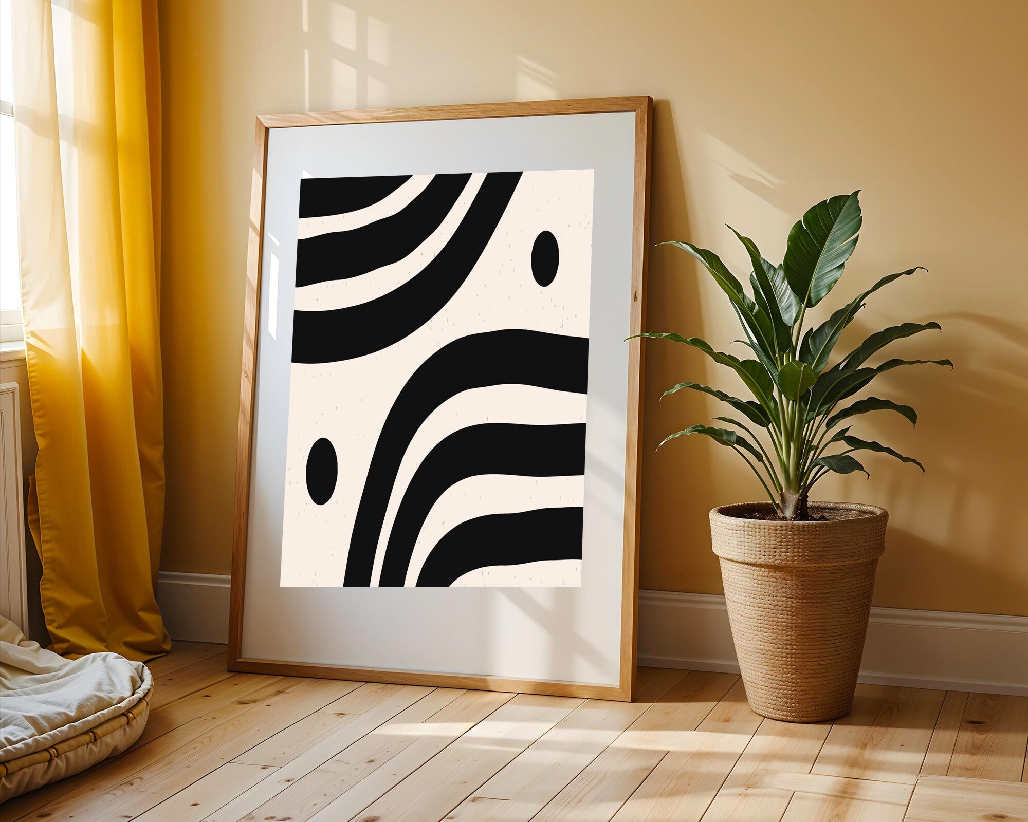 Ondas Monocromas | Cuadro decorativo de Monkey Canvas