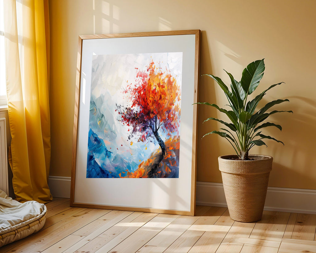Árbol de Otoño al Viento | Cuadro decorativo de Monkey Canvas