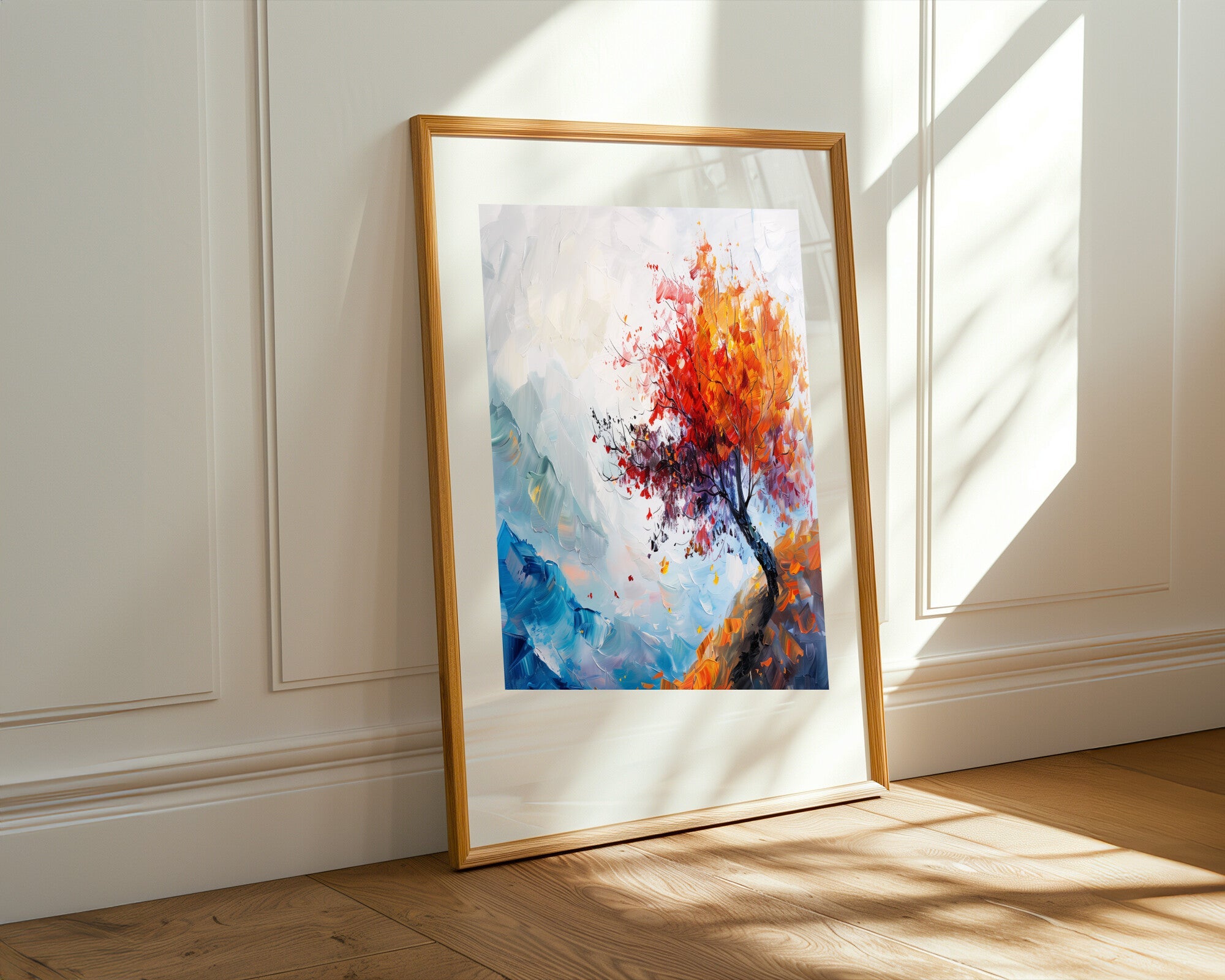 Árbol de Otoño al Viento | Cuadro decorativo de Monkey Canvas