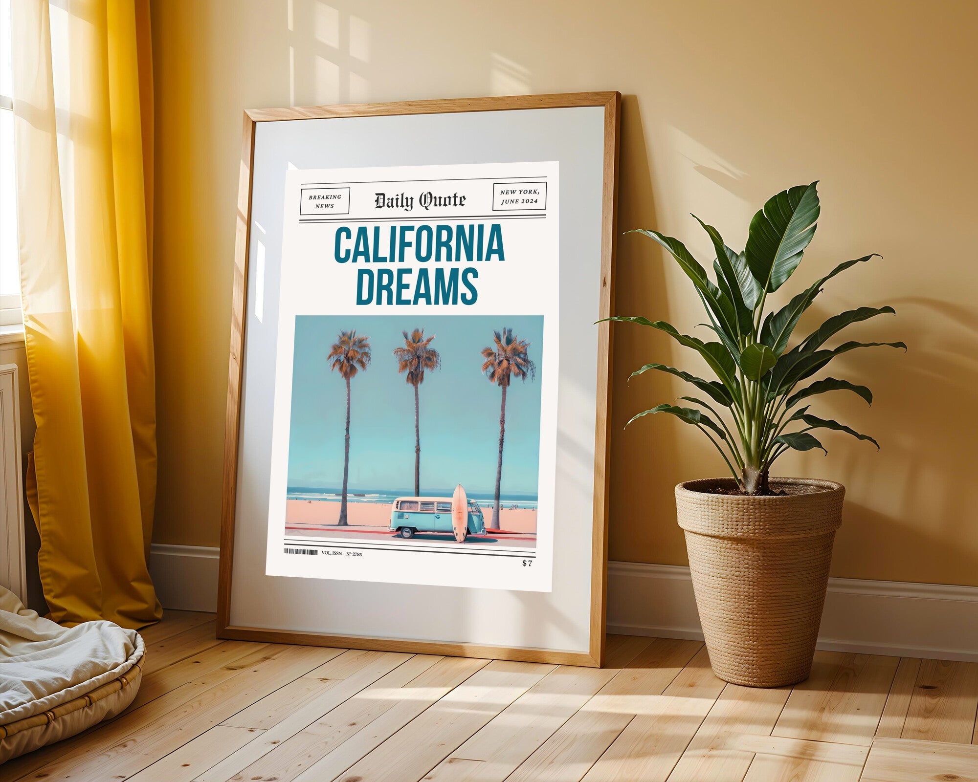 California Dreams Retro | Cuadro decorativo de Monkey Canvas