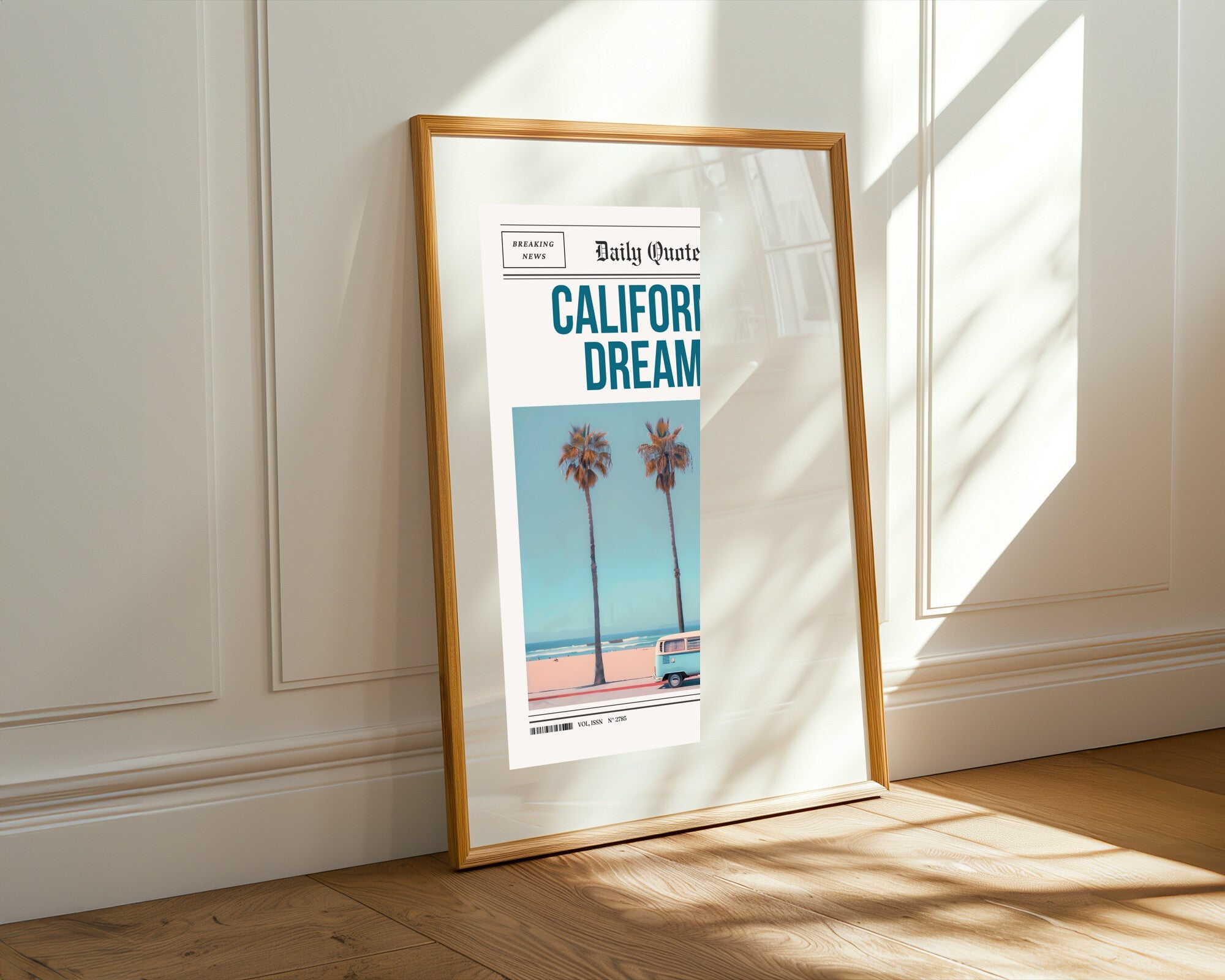 California Dreams Retro | Cuadro decorativo de Monkey Canvas
