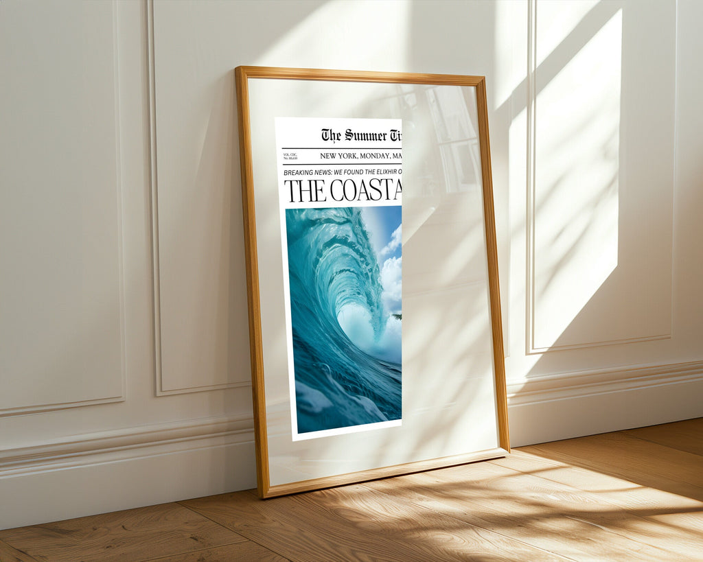 Ola Turquesa Gigante | Cuadro decorativo de Monkey Canvas