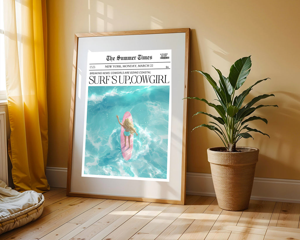 Surfista Rubia Aérea | Cuadro decorativo de Monkey Canvas