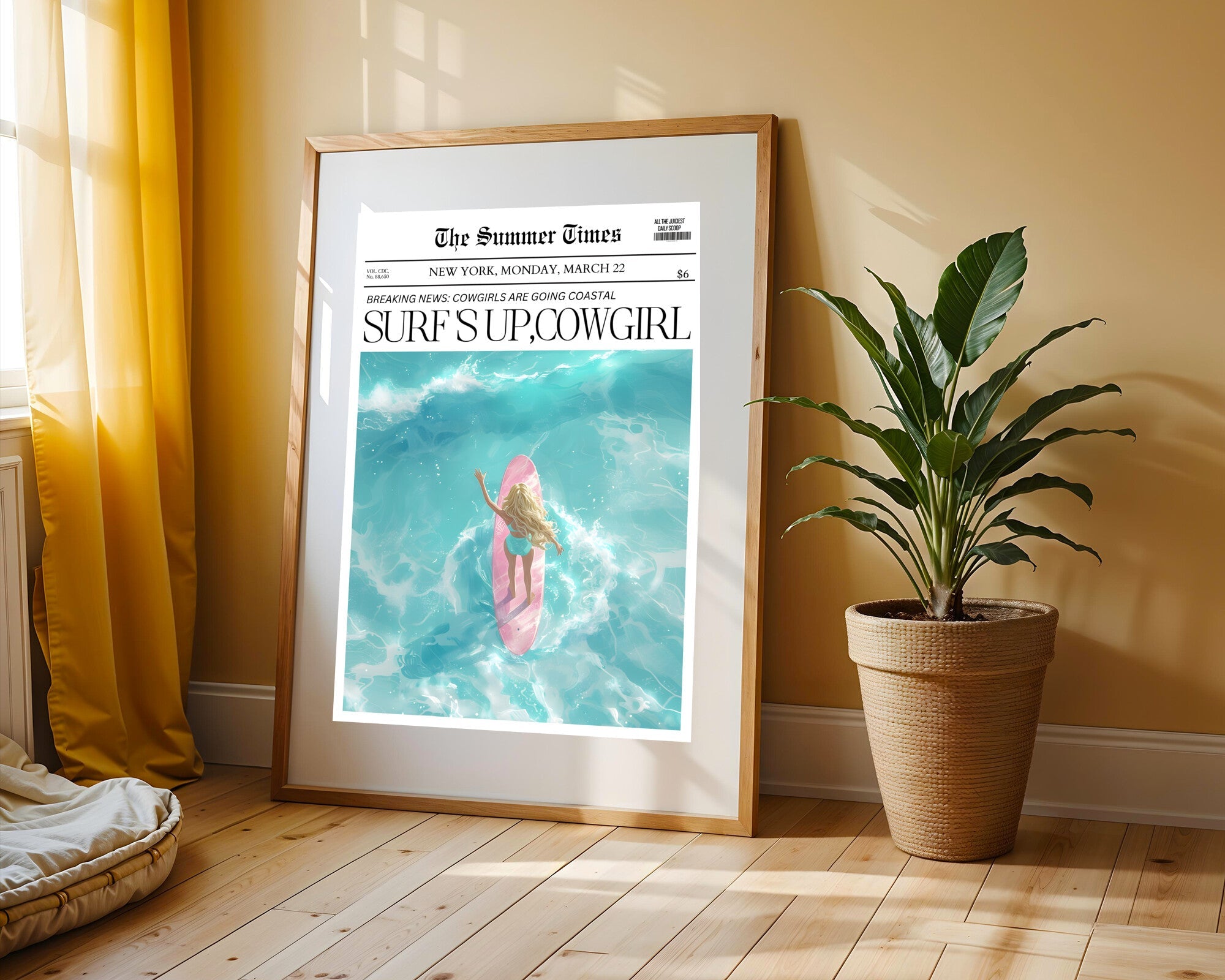 Surfista Rubia Aérea | Cuadro decorativo de Monkey Canvas