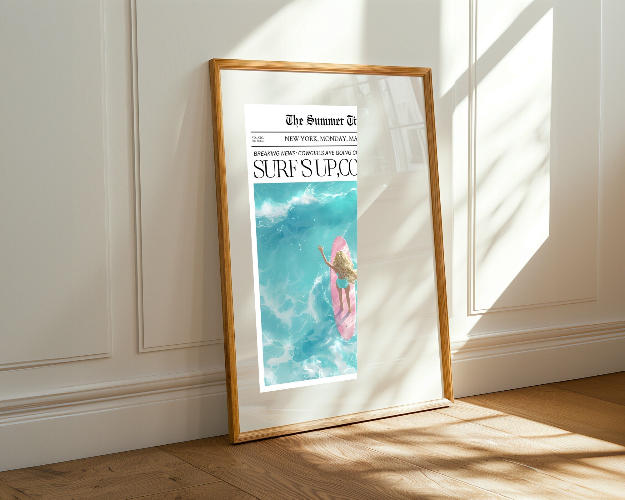 Surfista Rubia Aérea | Cuadro decorativo de Monkey Canvas
