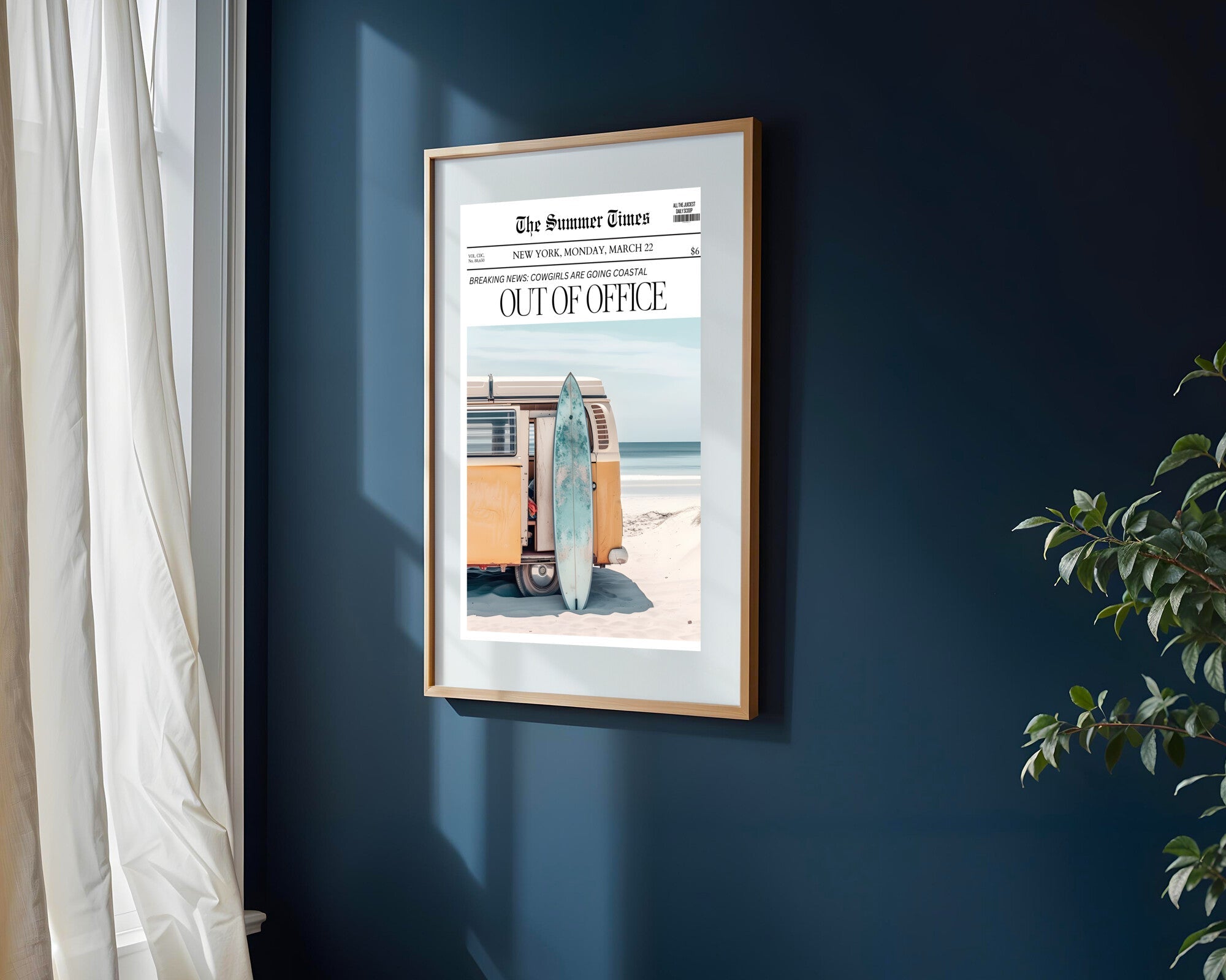 Out of Office Combi Surf | Cuadro decorativo de Monkey Canvas