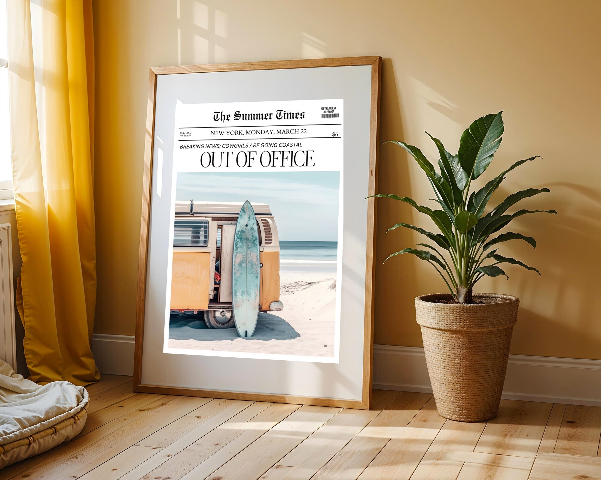 Out of Office Combi Surf | Cuadro decorativo de Monkey Canvas