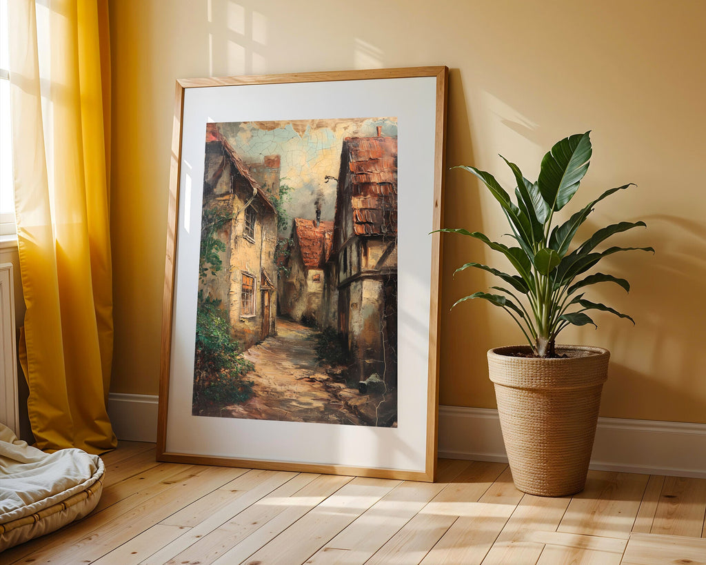 Callejón Europeo Antiguo | Cuadro decorativo de Monkey Canvas