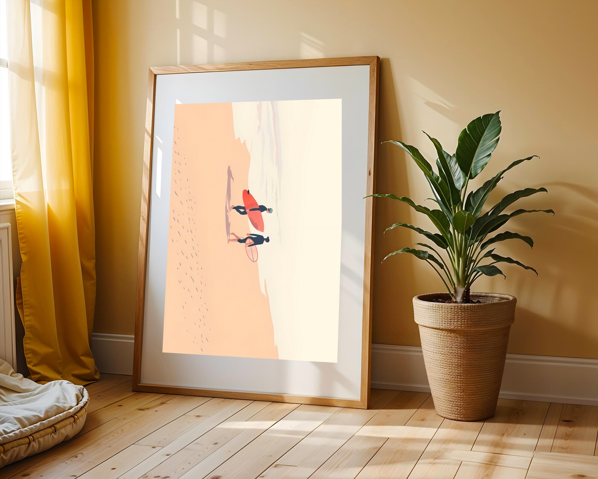 Surfistas Rumbo al Mar | Cuadro decorativo de Monkey Canvas