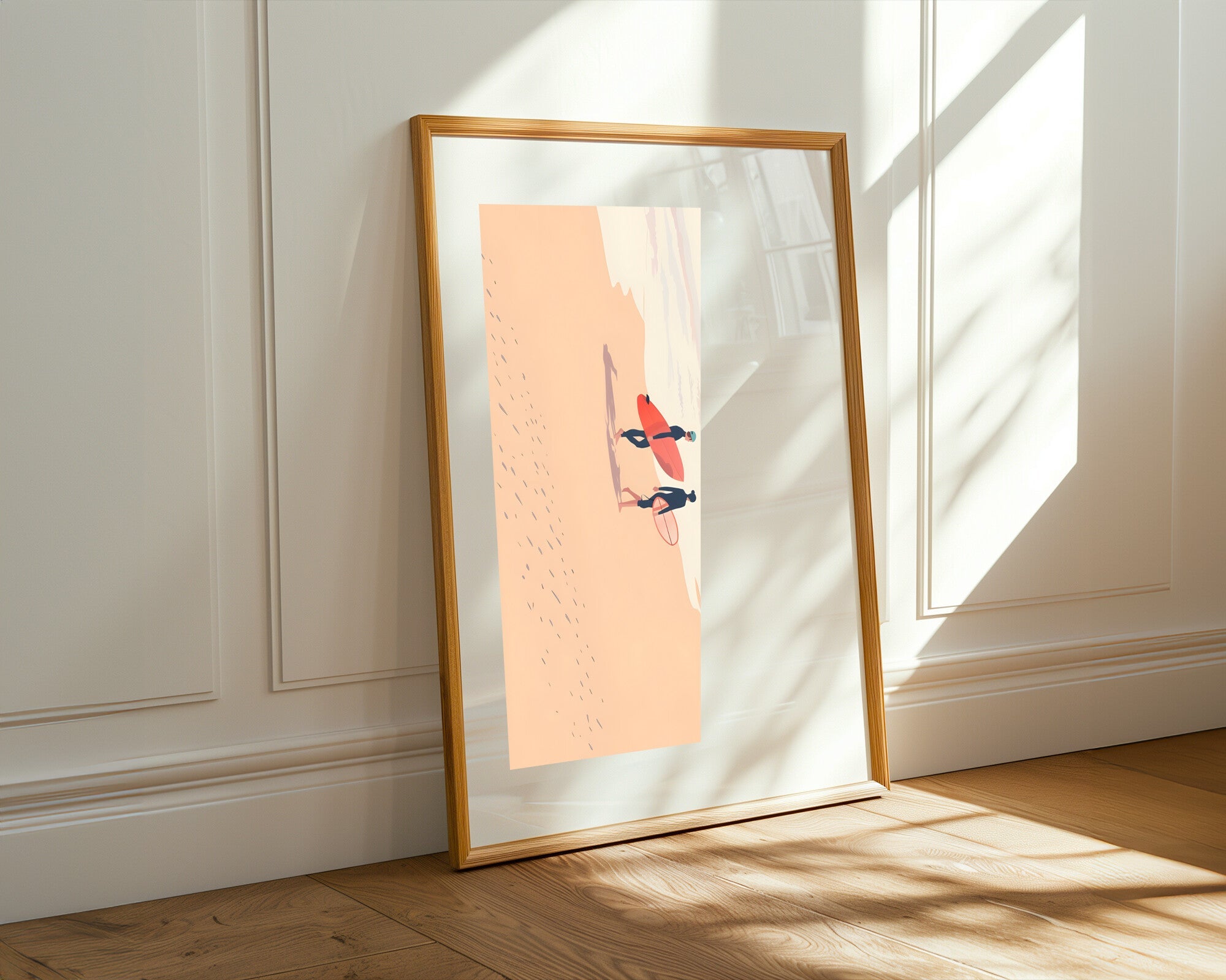 Surfistas Rumbo al Mar | Cuadro decorativo de Monkey Canvas