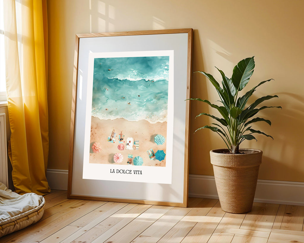La Dolce Vita Playera | Cuadro decorativo de Monkey Canvas