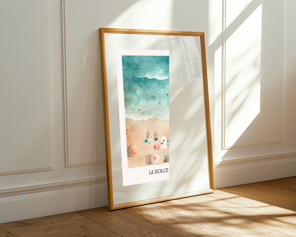 La Dolce Vita Playera | Cuadro decorativo de Monkey Canvas